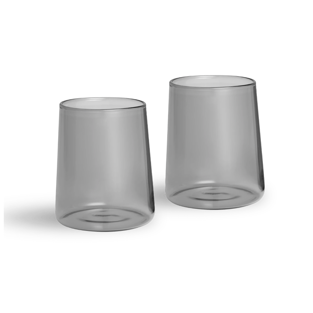 Стаканы сервировочные 2 шт Transparent Black/Графитово-черный