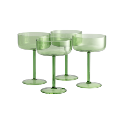 Бокалы для шампанского 4 шт Оливковые