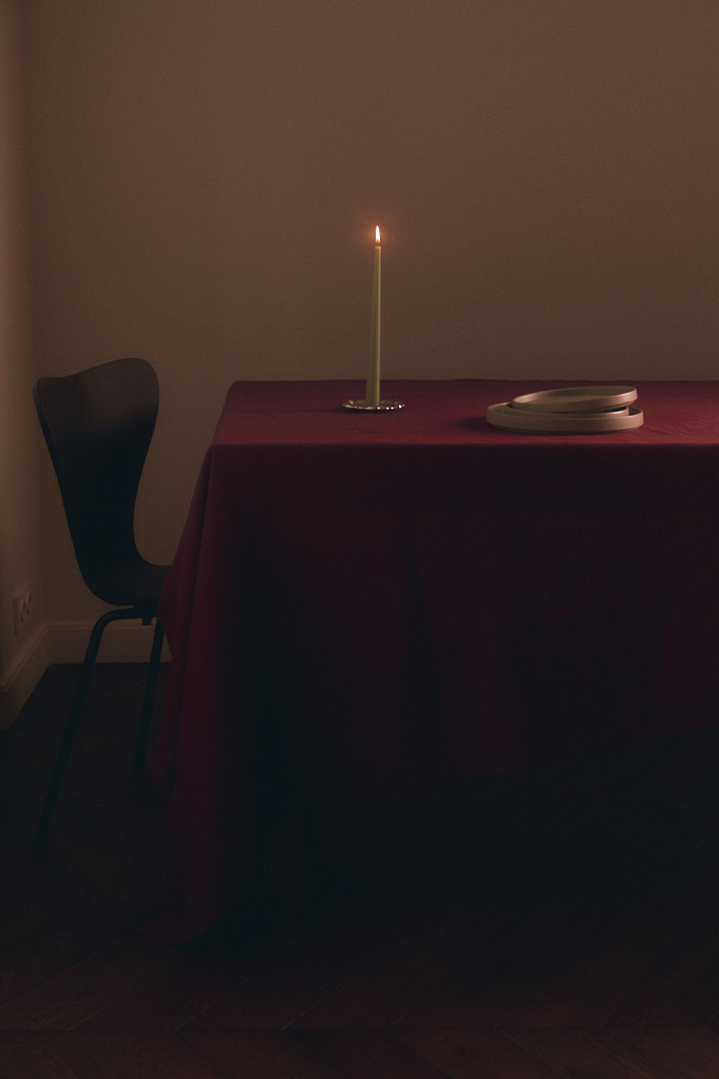 Скатерть льняная винная - Image 4