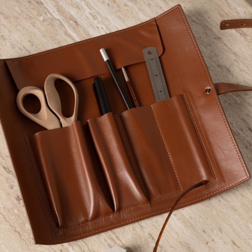 Пенал-скрутка Skat Brown