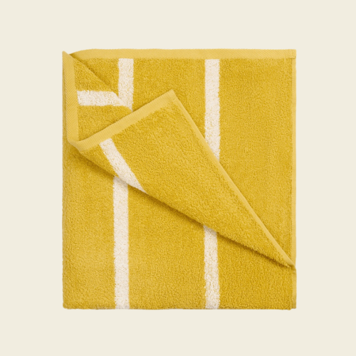 Полотенце пляжное с шопером в комплекте Пыльно-Желтый/Молочный