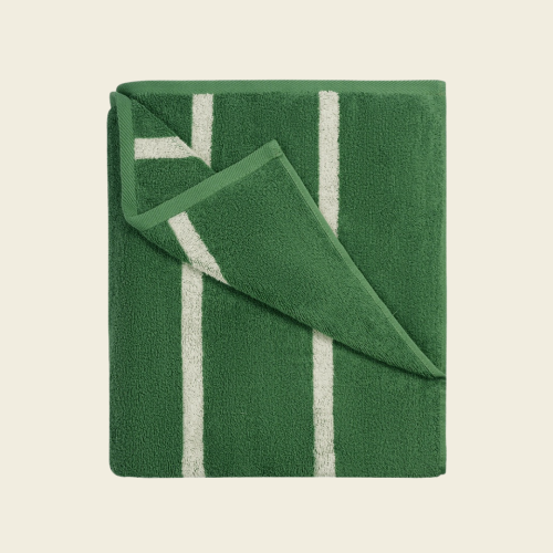 Полотенце пляжное с шопером в комплекте Нежно-Зеленый/Молочный