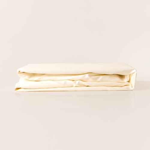 Простыня на резинке Сливочный 180х200х25