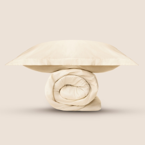 Комплект Постельное белье 2х-сп. Сливочный