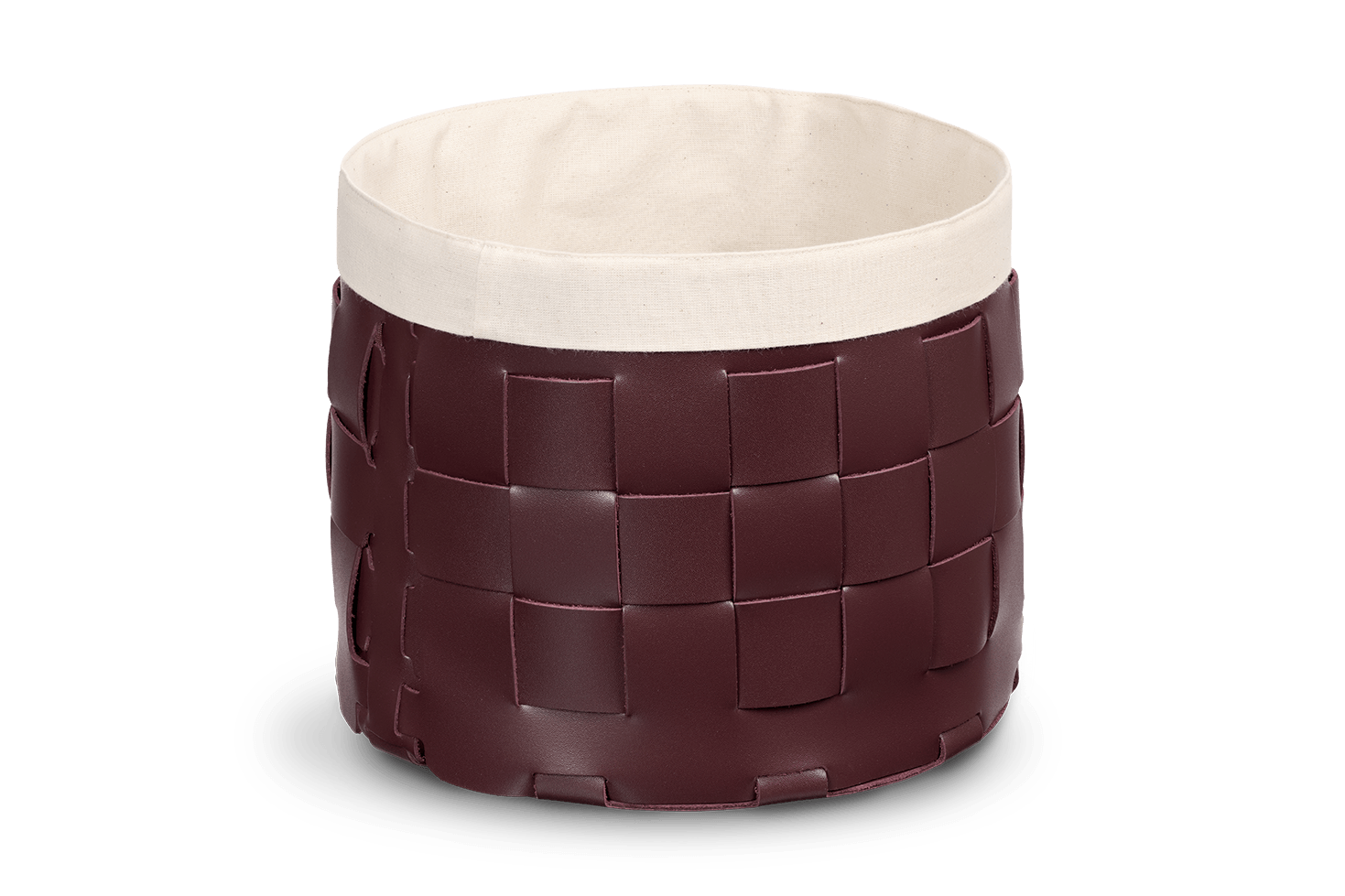 Корзина кожаная для хранения Nest Bordo - Image 2