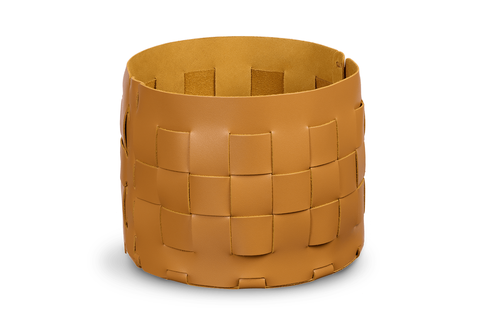 Корзина кожаная для хранения Nest Ochre - Image 4