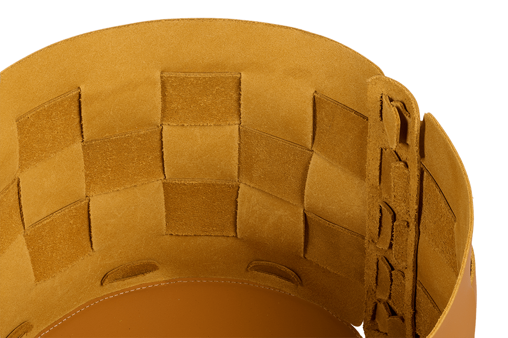 Корзина кожаная для хранения Nest Ochre - Image 3