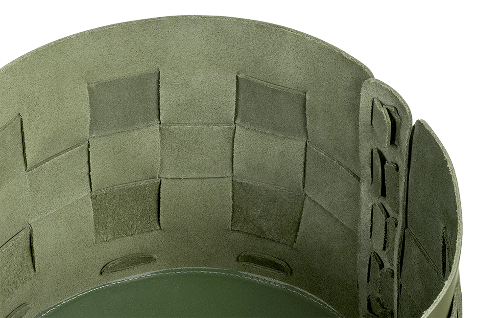 Корзина кожаная для хранения Nest Olive - Image 5