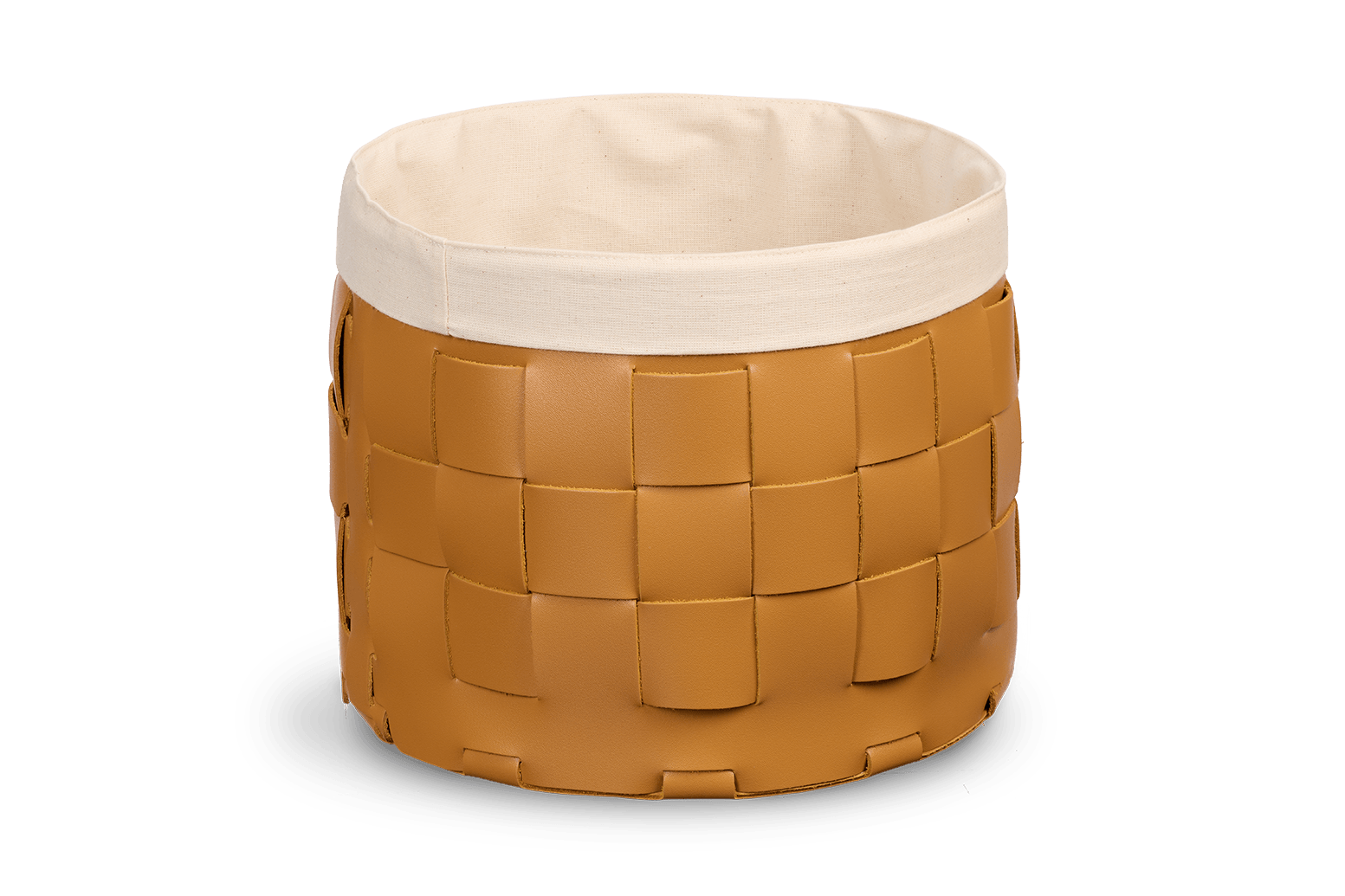 Корзина кожаная для хранения Nest Ochre - Image 2