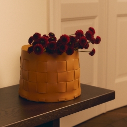 Плетеная корзина Охра