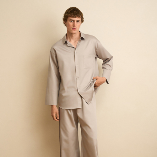 Пижама унисекс L-XL Жемчужно-серый